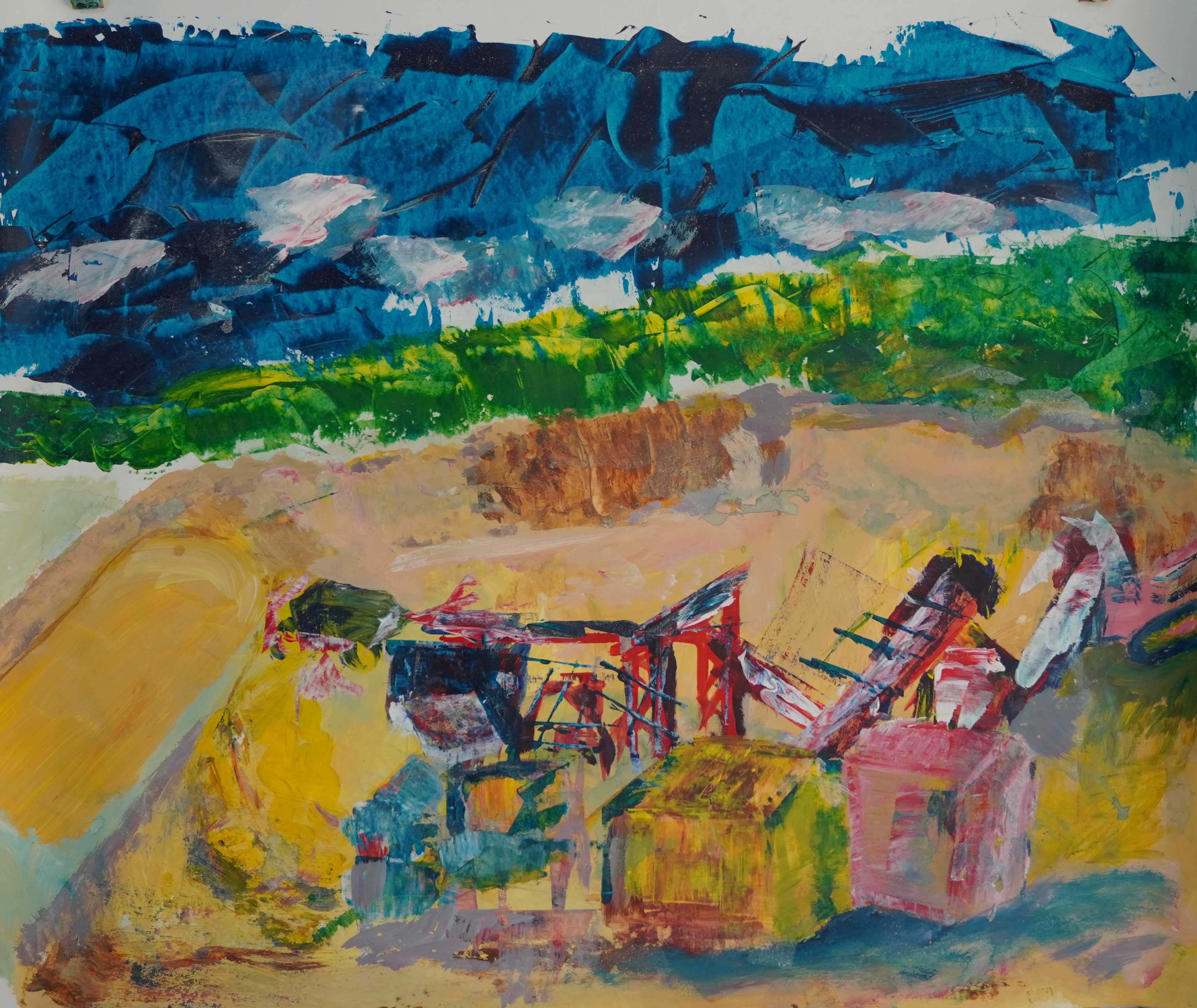 abstrafigue 2025trem 9 100X80 cm